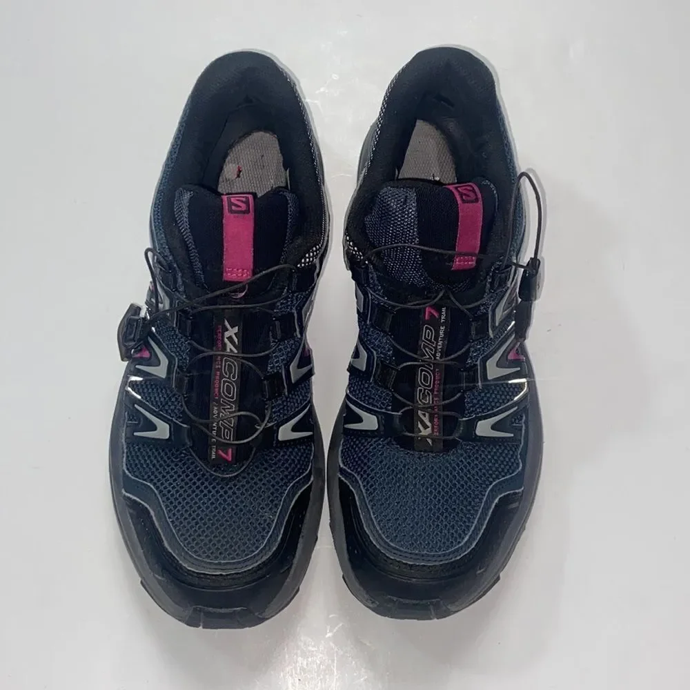 Salomon XA Comp 7 Waterproof Hiking Adventure Trail Running Women Shoes Sz9.5 US